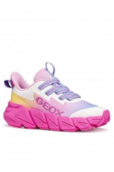 Geox Sneaker J FLEXYPER FAST J55N5A Φούξια Λευκό